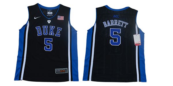 Youth Duke Blue Devils #5 Barrett Black Elite Nike NBA NCAA Jerseys